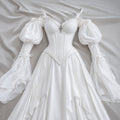 Elven Puff-Sleeve Corset Dress