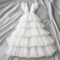 Ethereal Tulle Tiered Gown
