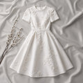Blossom Embroidered A-Line Dress