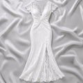 Angelic Lace Silhouette Gown
