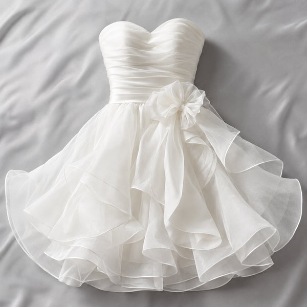 Aura Silk Organza Cocktail Dress