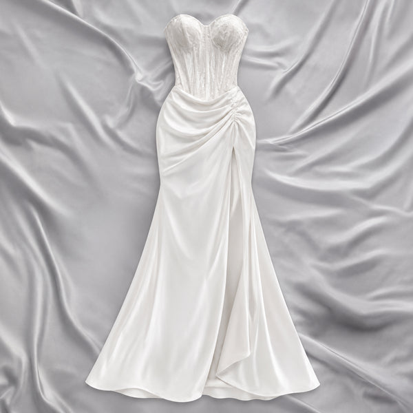 Lily Velvet Bodice Evening Dress